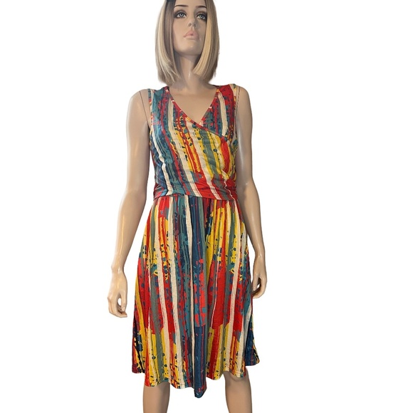 OUGES V-Neck Dress Sleeveless Maternity Nursing Gown Breastfeeding Postpartum - Picture 6 of 16